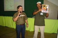 Sr. Thiago Simões na homenagem feita ao Sr. Nilo Pinto - Ideseit